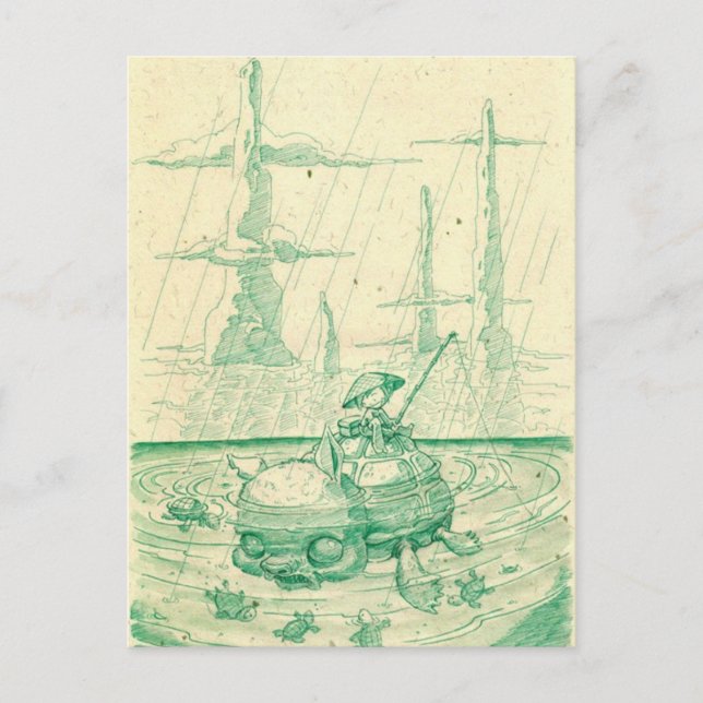 Snappy Fishing Vykort (Framsida)