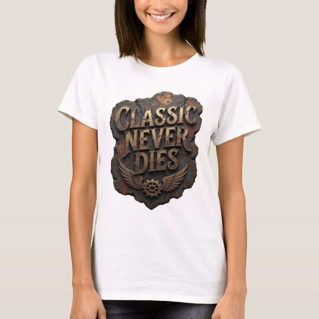 Snappy Gold CLASSIC NEVER DIES T-shirt (Framsida)