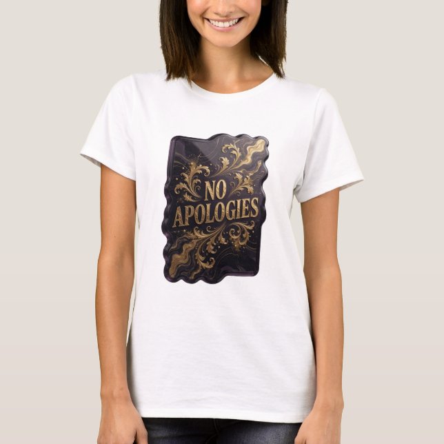 Snappy Gold INGA OCKSÅKT Slogan T-shirt (Framsida)