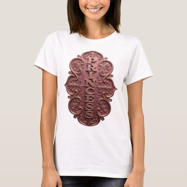 Snappy Gold PRINCESS Textdesign T Shirt (Framsida)