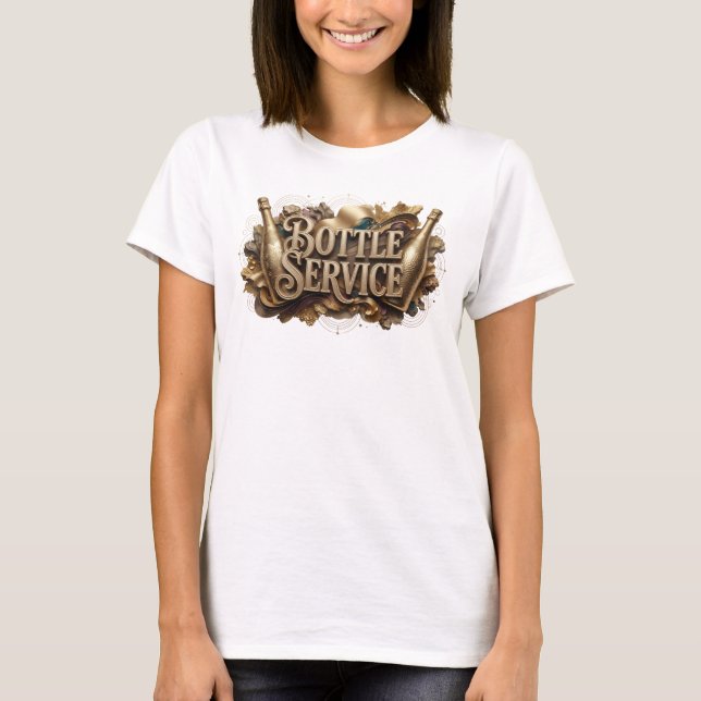 Snappy Orange FLASKTJÄNST Statement T-shirt (Framsida)
