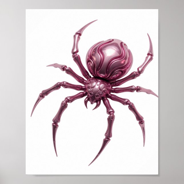 Snappy Rosa ABSTRAKT KONST Design Poster (Framsidan)