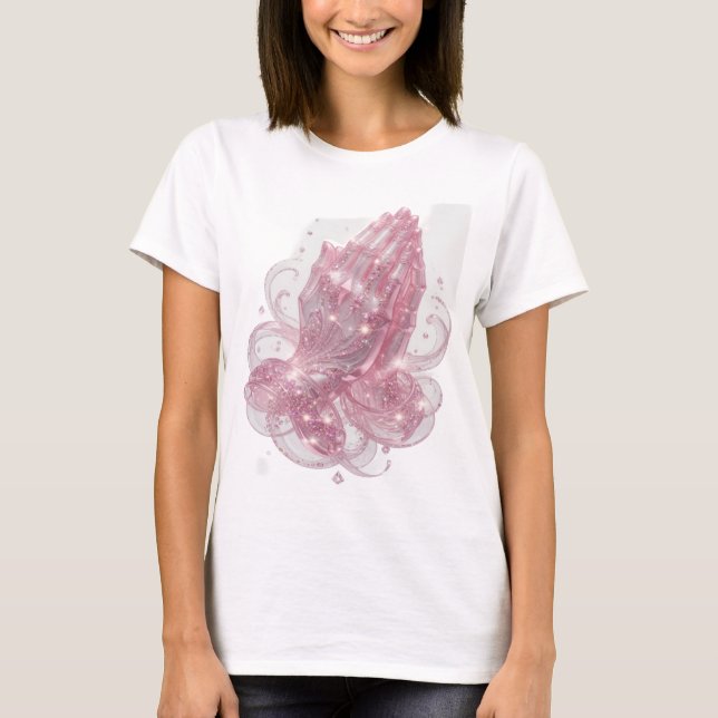 Snappy Rosa FALTNÄNDE Tee (Framsida)