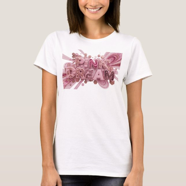 Snappy Rosa ROSA DRÖM Statement T-shirt (Framsida)