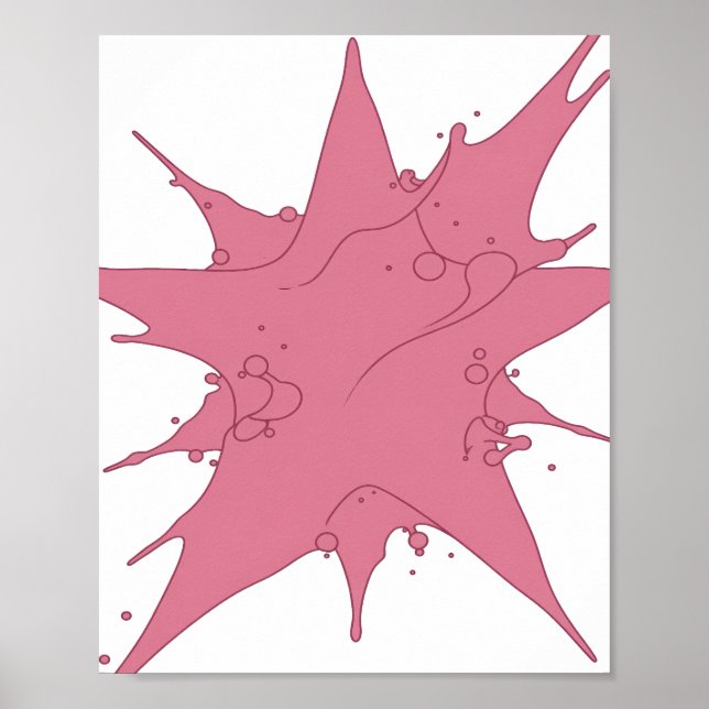 Snappy Rosa ROSA STänk Textdesign Poster (Framsidan)