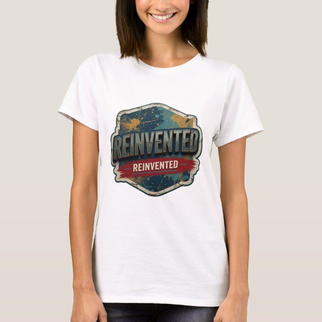 Snappy Silver ÅTERUPPFUNNEN Statement T-shirt (Framsida)