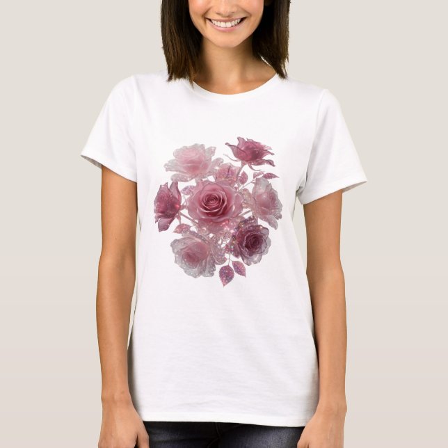 Snappy Silver GLAMORÖSA ROSOR Tee (Framsida)