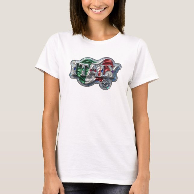 Snappy Silver ITALY skjortdesign T Shirt (Framsida)