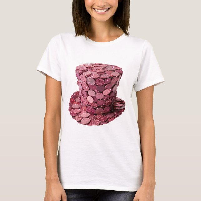 Snappy Silver RÖD MYNTHATTA 3D Text Konst T Shirt (Framsida)