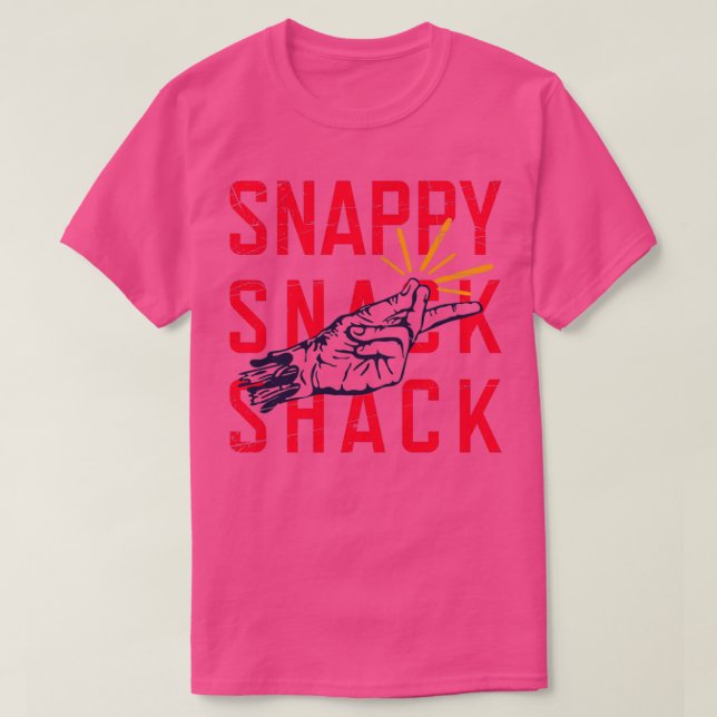 Snappy Snack Shack Heathers T Shirt (Design framsida)