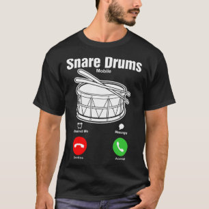 Snaran trummar den mobila tshirten t shirt