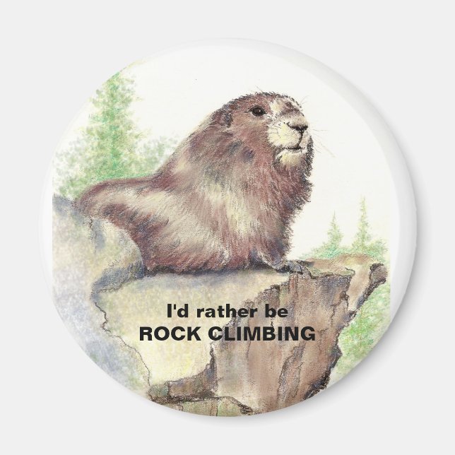 Snarare är det Marmot Roligten Marmot i Sten. Magnet (Framsidan)