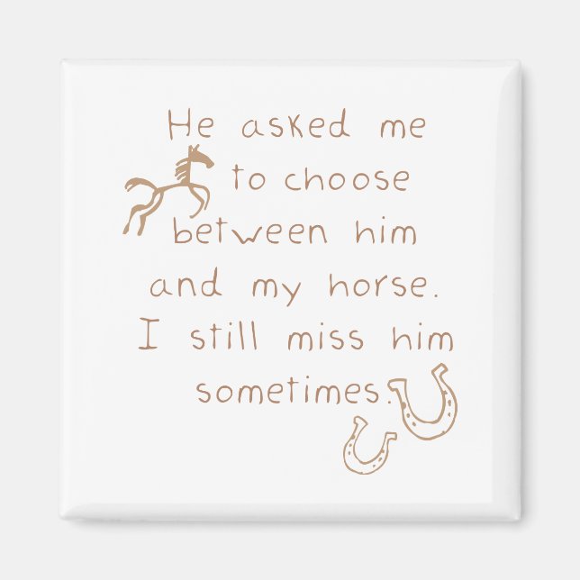 Snarare Behålla hästen Magnet (Framsidan)