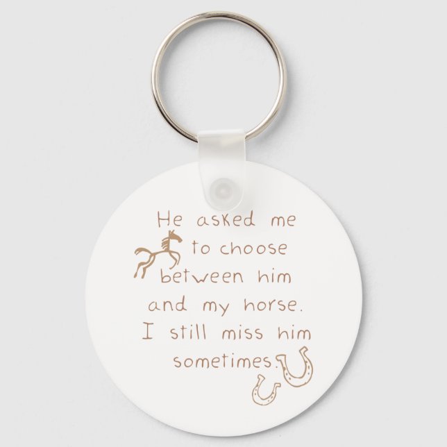 Snarare Behålla hästen Nyckelring (Framsida)