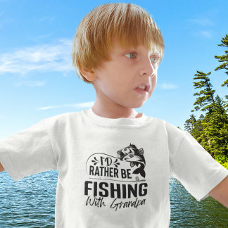 Snarare fiska med morfar-fluga. t shirt