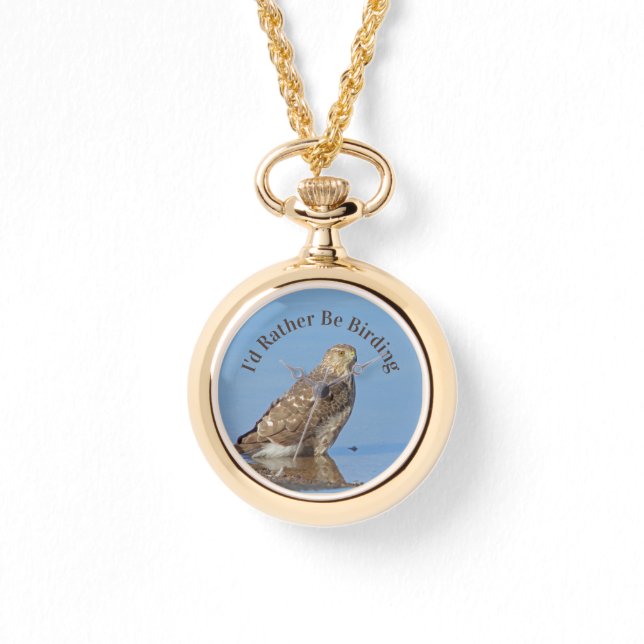 Snarare föda Raptor Hawk Nature Birder Armbandsur (Framsida)