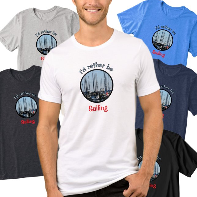 Snarare fotografera segelbåtar t shirt (Skapare uppladdad)