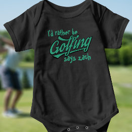Snarare Golfing Funny Golf Theme Baby Bodykostym T-shirt