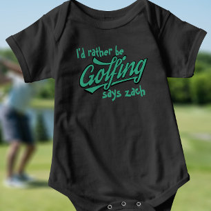 Snarare Golfing Funny Golf Theme Baby Bodykostym Tee