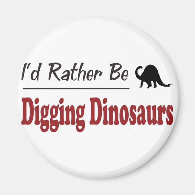 Snarare Gräva dinosaurier Magnet (Framsidan)