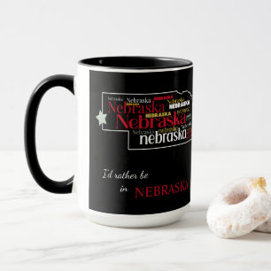Snarare i Nebraska Ord Art Mugg