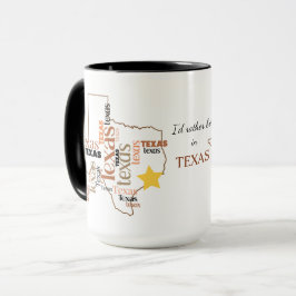 Snarare i Texas Ord Art Mugg