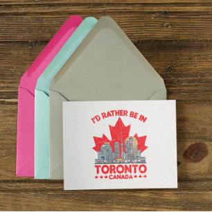 Snarare i Toronto Canada Skyline Quote Vykort