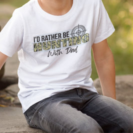 Snarare jaga med Pappa-funny T Shirt