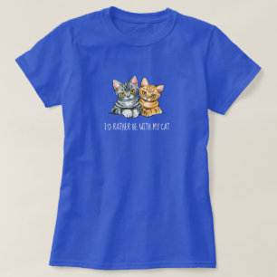 Snarare med amerikanska Shorthair Cats T-Shirt