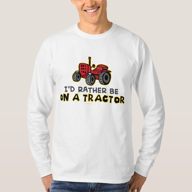 Snarare på en traktor tee shirt (Framsida)