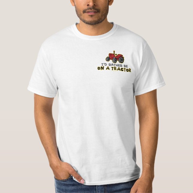 Snarare på en traktor tee shirt (Framsida)