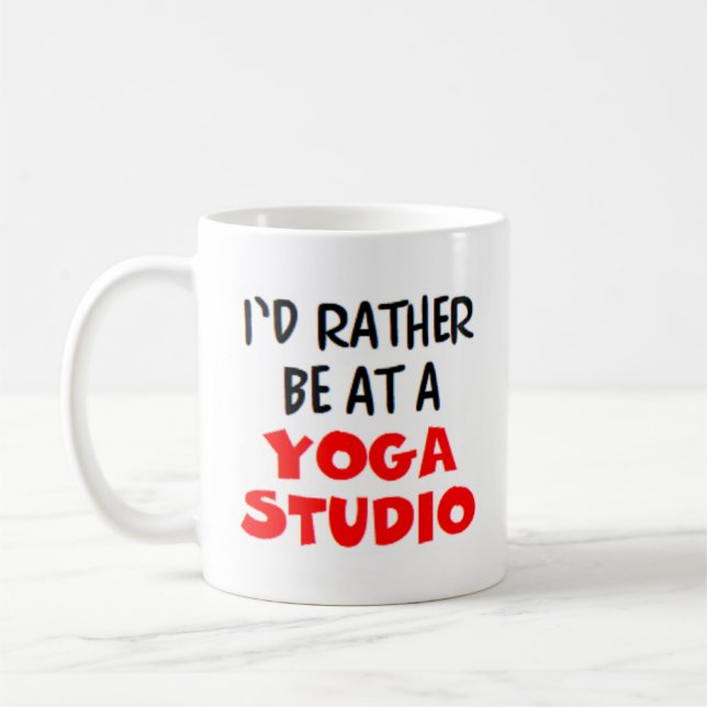 Snarare på en yogastudion kaffe mugg (Vänster)