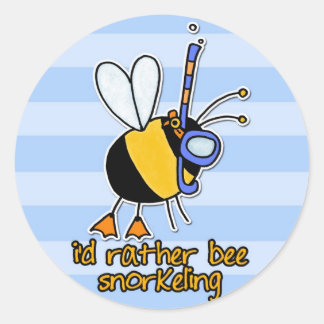 Snarare snorkeling runt klistermärke