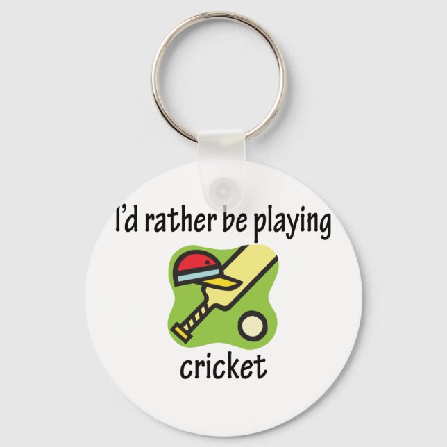 Snarare spela cricket nyckelring (Framsida)