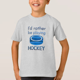 Snarare spela - Speed blue hockey player T Shirt