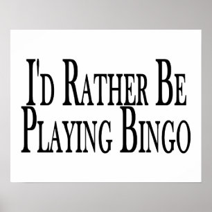 Snarare spela upp Bingo Poster