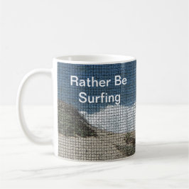 Snarare surfande havsbussresande surfare kaffemugg