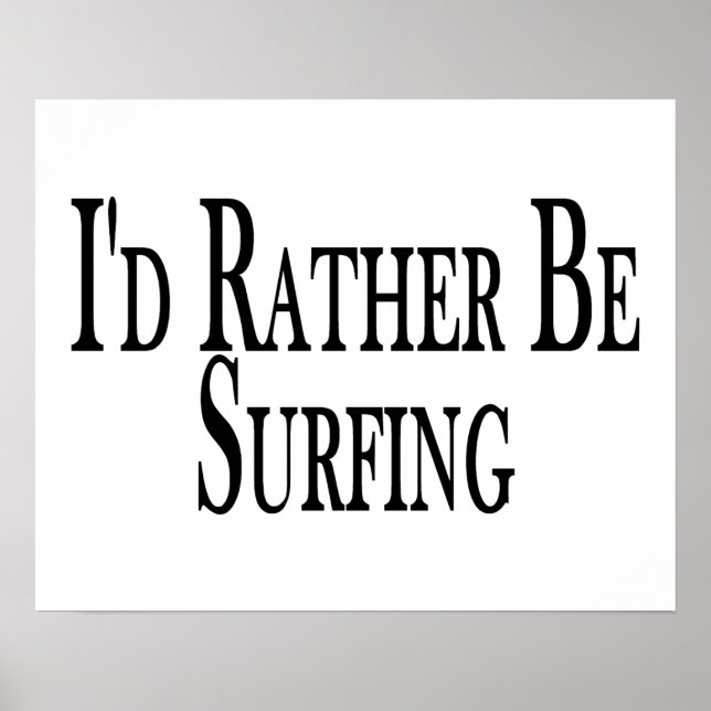Snarare surfande poster (Framsidan)