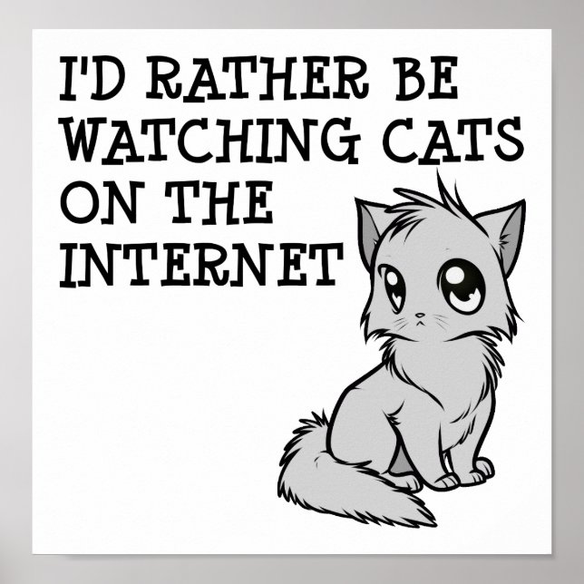 Snarare titta på katter och Poster (Framsidan)
