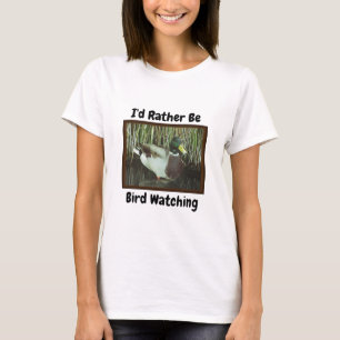 Snarare vara fågelobservatör vid Älskare Mallard A T Shirt