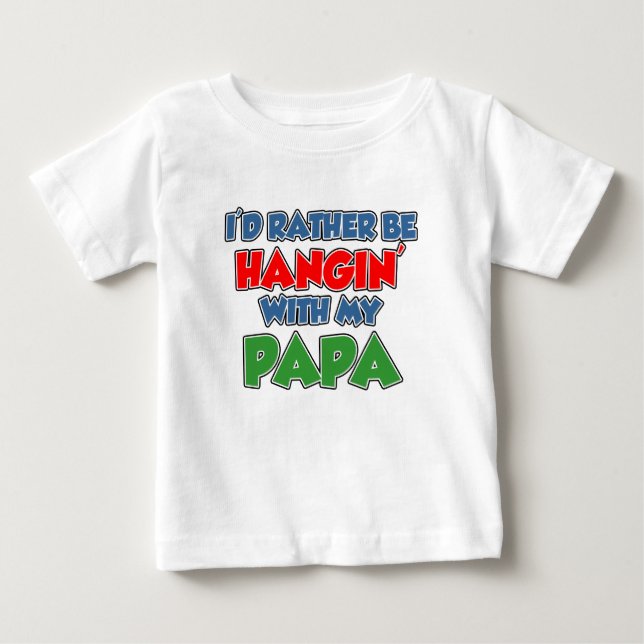 Snarare vara i kontakt med Pappa T-shirt (Framsida)