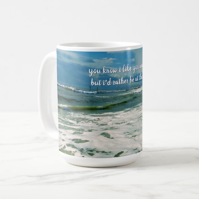 Snarare vid stranden | Anpassningsbar Kaffemugg (Framsida vänster)