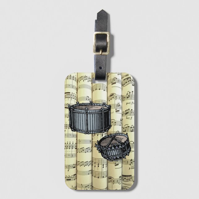 Snardiskar på Rolled Lakan Music ~ Bagagebricka (Framsida vertikal)