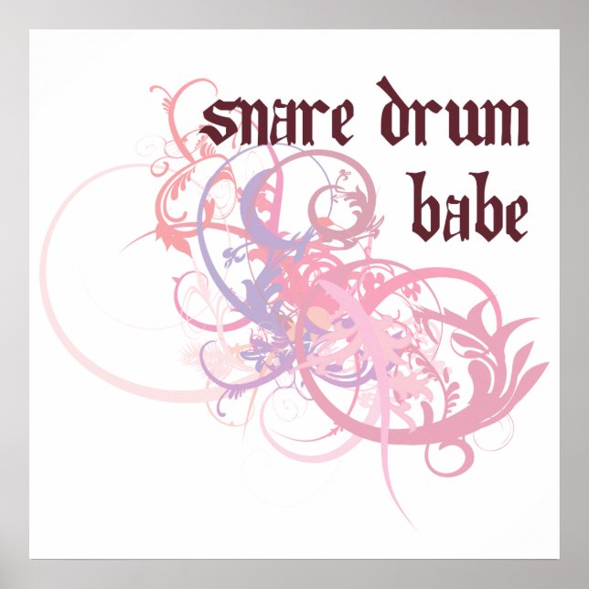 Snare Drum Babe Poster (Framsidan)