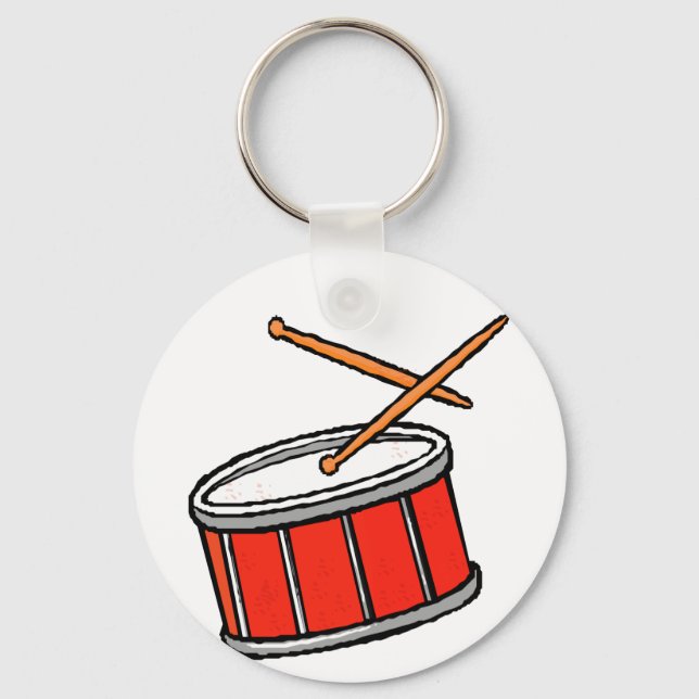 Snare Drum Red Nyckelring (Framsida)