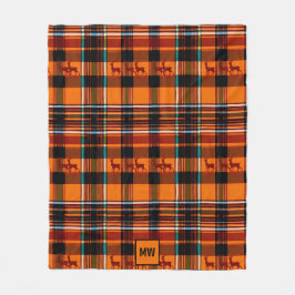 Snären, vinterjulmonogram under hösten fleecefilt