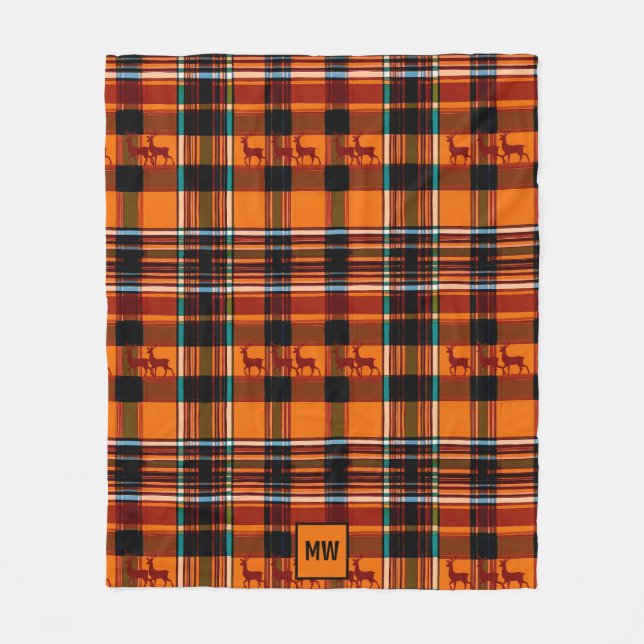 Snären, vinterjulmonogram under hösten fleecefilt (Framsidan)