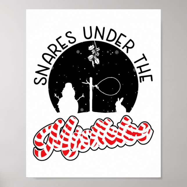Snares Under The Mistletoe - Wire Snare Christmas  Poster (Framsidan)