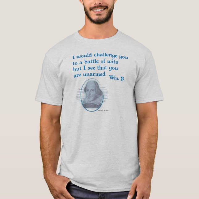 Snark Shakespeare Unarmed intelligenser Tee (Framsida)