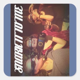 SNARKA DET TILL MIG "Klubb Sticker" Fyrkantigt Klistermärke